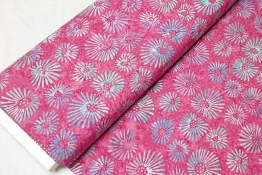 LIGHTBLUE PINK - Carmine - Batikstoff aus Indonesien